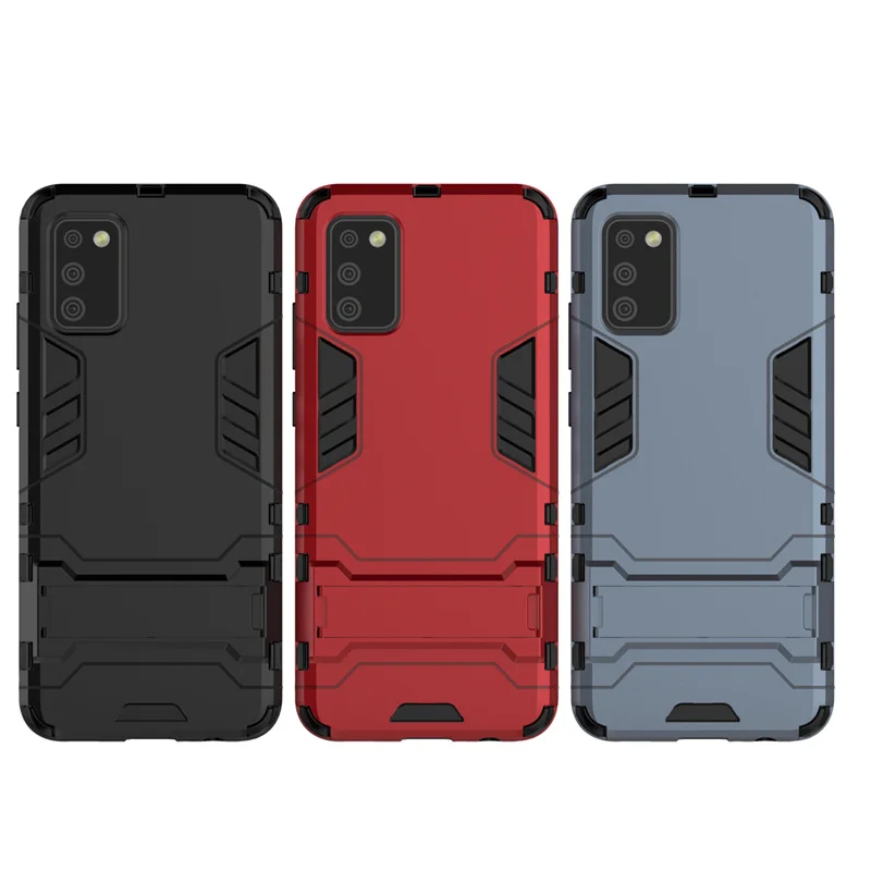 For Cover Samsung Galaxy A02S Case For Galaxy A02S Coque Shoclproof Hybrid Heavy Duty Hard Stand Cover For Samsung A02S Fundas