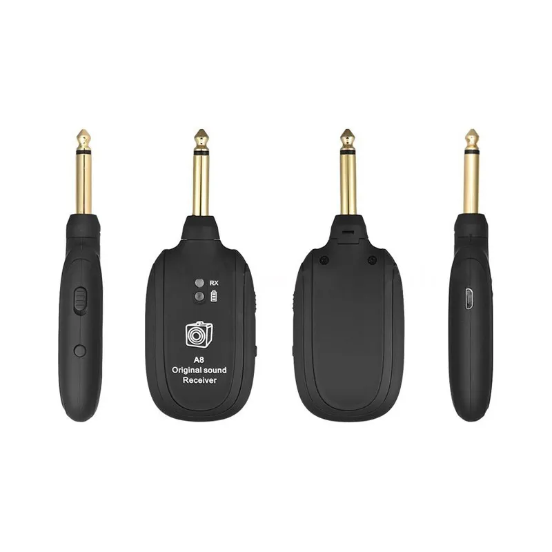 Aiersi UHF Guitar Wireless System Transmitter Receiver Built-in Rechargeable wireless guitar transmitter for bass etc. | Спорт и