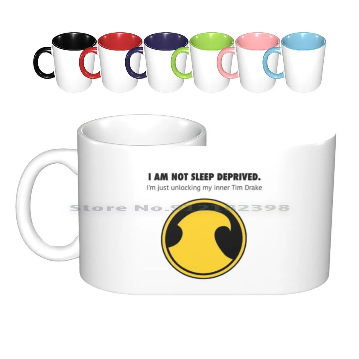 

Tim Drake-Not Sleep Deprived Ceramic Mugs Coffee Cups Milk Tea Mug Tim Drake Batfamily Robin Comics Comics Comic Red Robin
