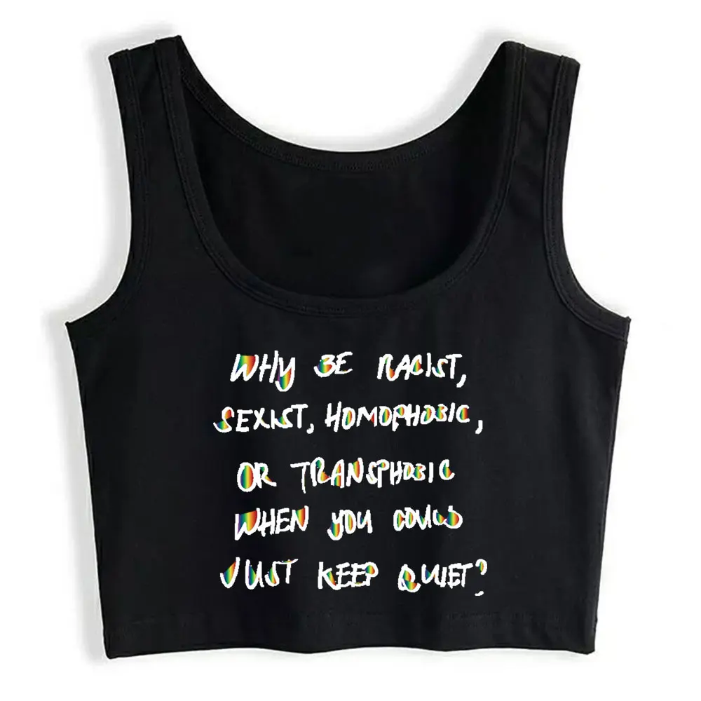 

Boho Crop Top Pride Awareness Bisexual Lgbt Labrys Lambda Design Vintage Custom Womens Tops blusas mujer de moda 2021 verano