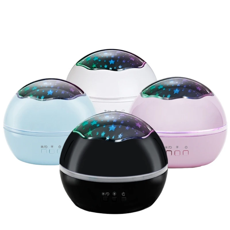 

H054 Star Projector Lamp Children Bedroom LED Night Light Baby Lamp Decor Starry Table Lamp