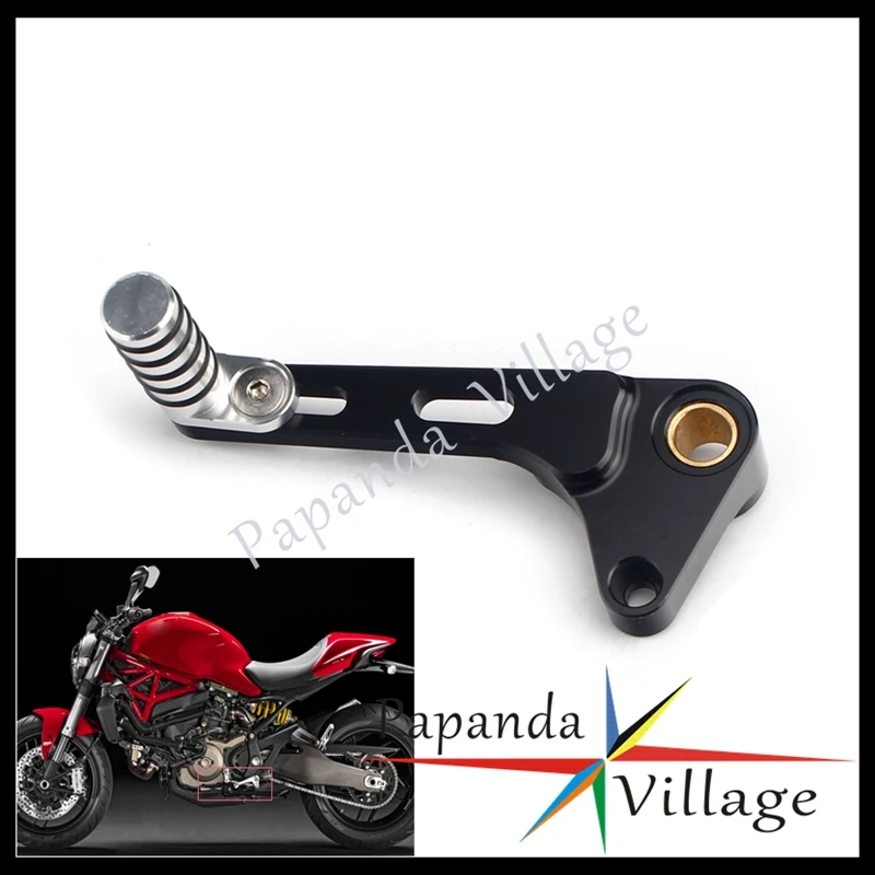 Pedal para motocicleta ducati monster 821, alavanca de mudança de marcha cnc, ajustável, para os modelos 1200 e s 2014 a 2015