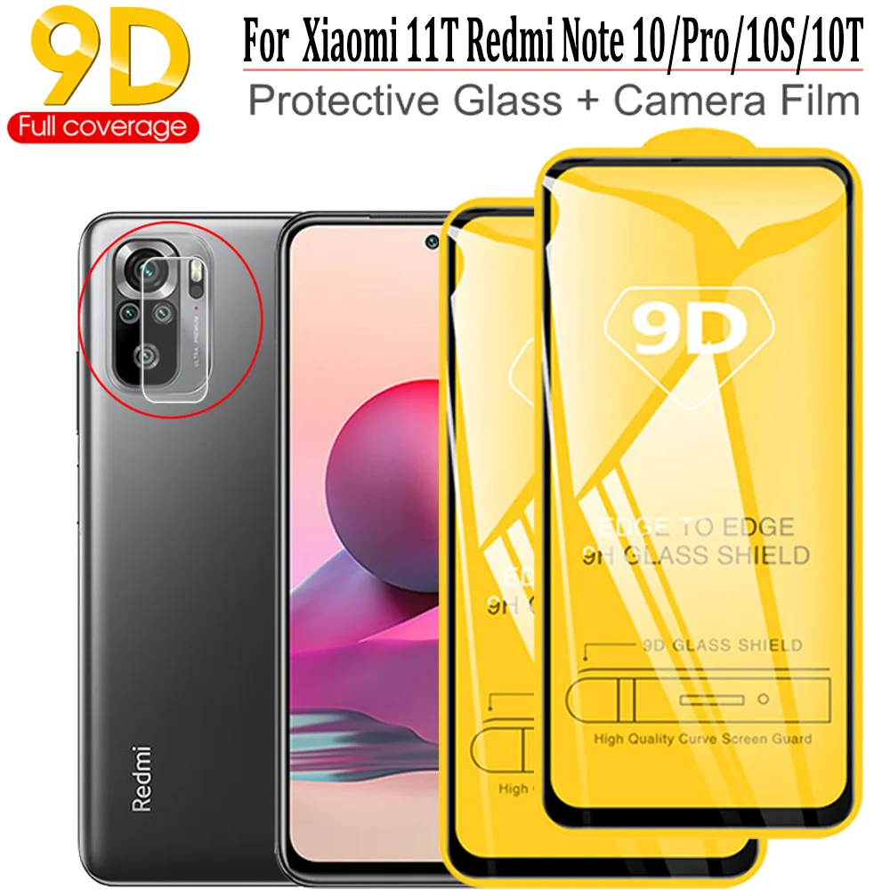 

9D Tempered Glass For Xiaomi 11T Note-10 Pro Pelicula Redmi Note 11 10 5G 10T 10S Screen Protector Redmi Note10 Not 10Pro Camera Protective Film Xiaomi 11-T Pro Front Glass Film Redimi Note11 Note10 Pro Glass