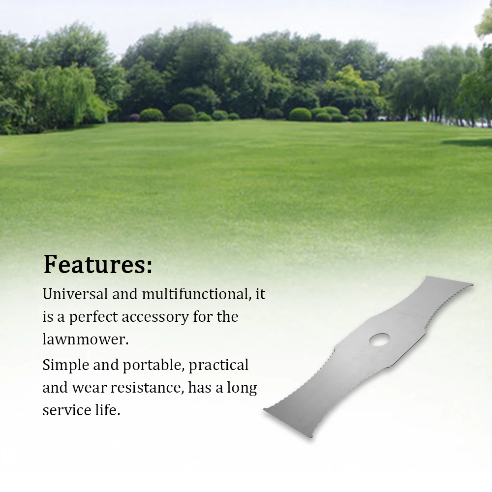 Лезвие для газонокосилки утолщенное стальное лезвие резки зубов аксессуары