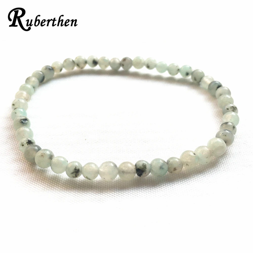 Ruberthen 2019 новый дизайн 4 мм браслет киви натуральный камень йога баланс мини