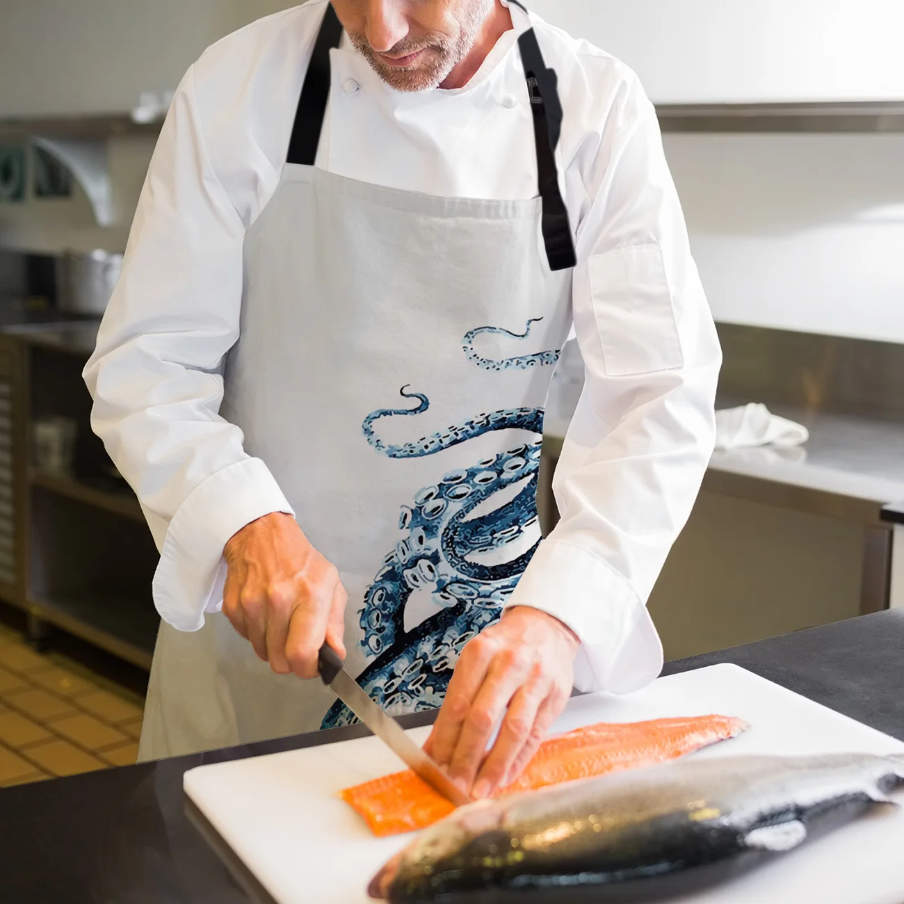 Осьминог Ктулху Кухонные фартуки Барбекю нагрудник фартук для приготовления