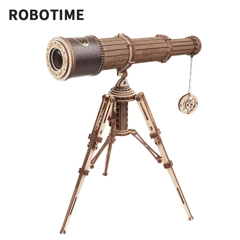

Robotime ROKR Monocular Telescope 3D Wooden Puzzle Game Assembly Toys for Children Teens Adult Birthday Gift