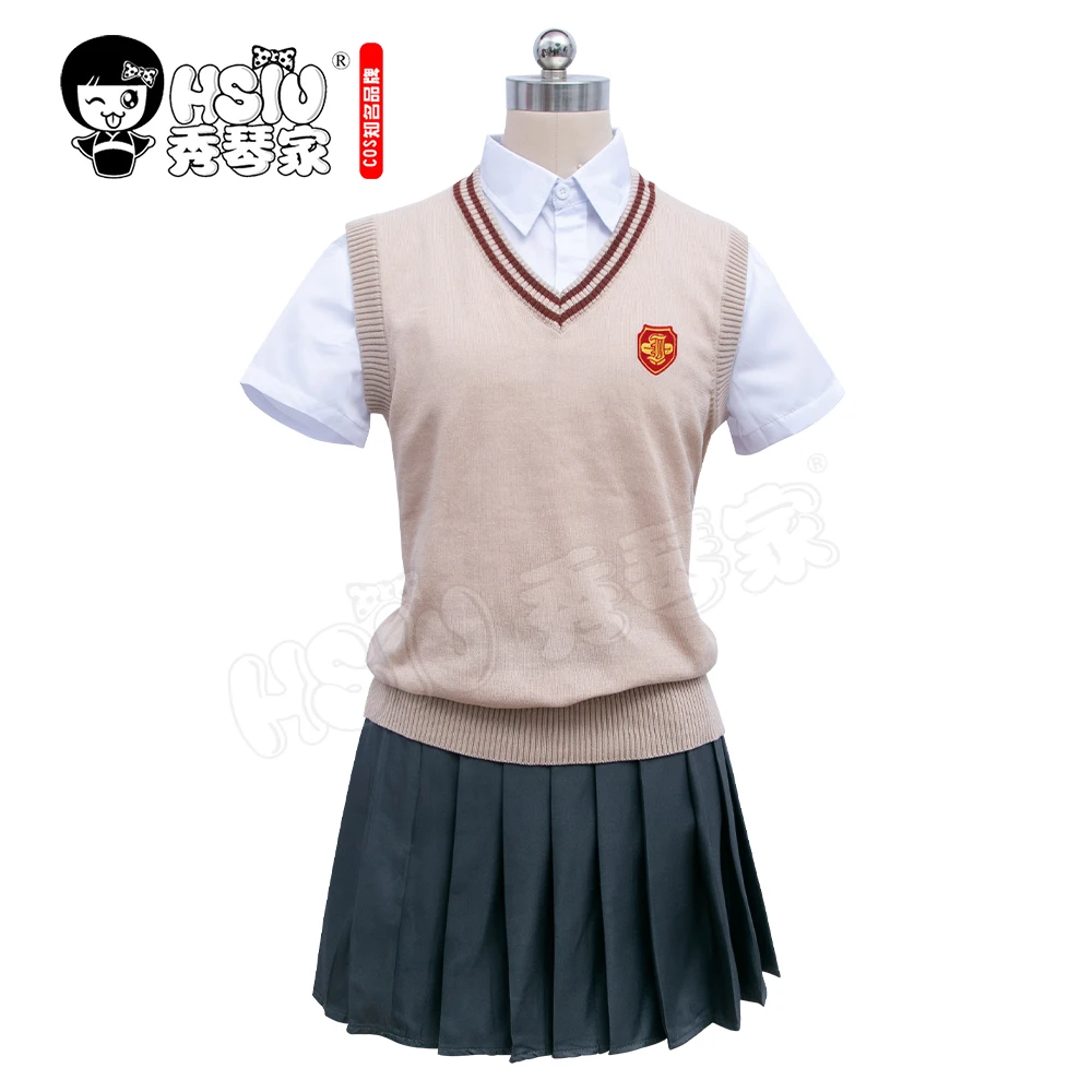 Костюм Misaka Mikoto Shirai Kuroko костюм HSIU Toaru Kagaku без железнодорожного пистолета косплей