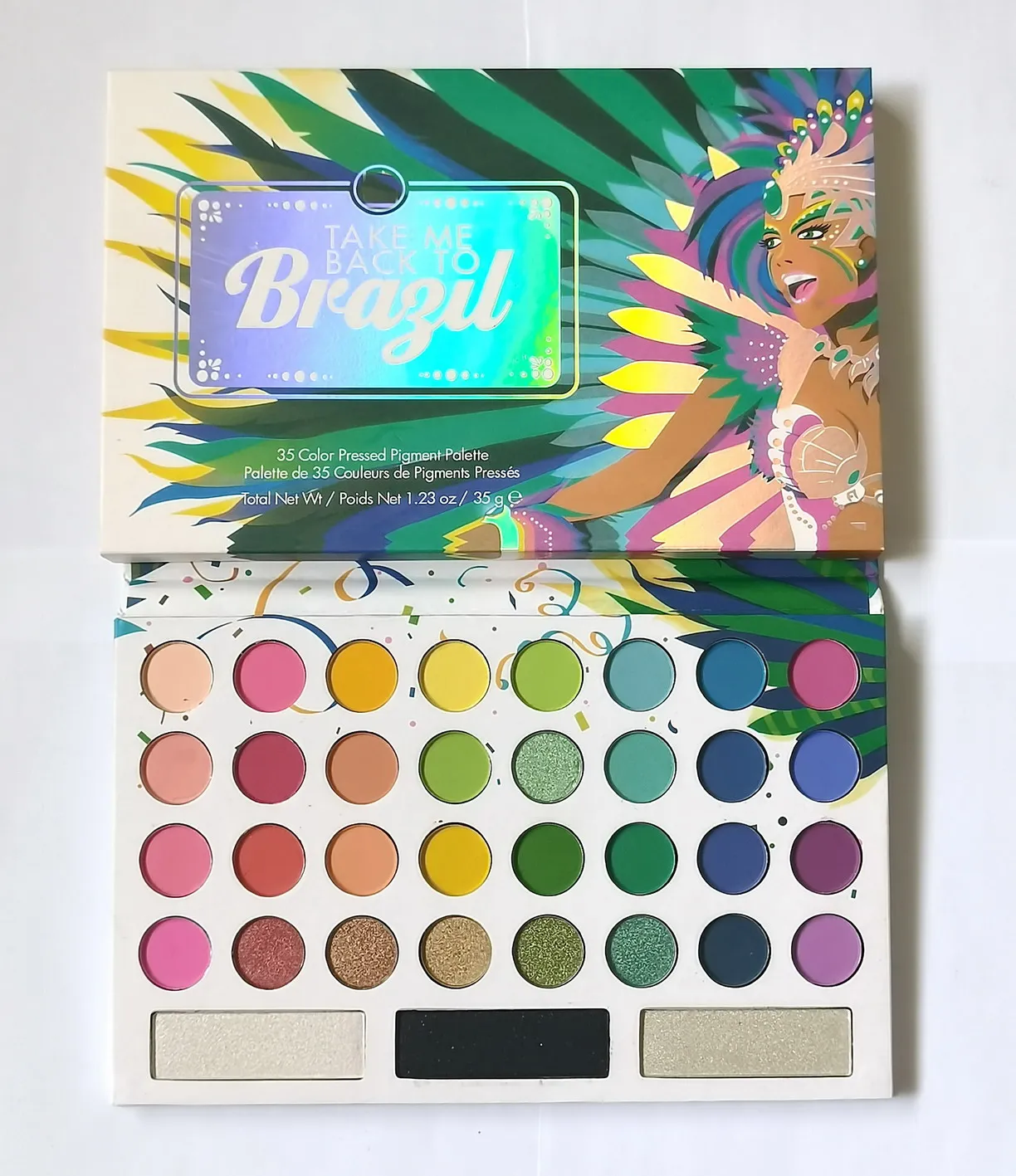 

HOT Makeup Take me Back to Brazil Palette 35 Colors Pressed Pigment Palette Nude Shimmer Matte Eyeshadow Cosmetic DHL shipping