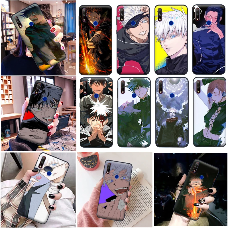 

Jujutsu Kaisen Yuji Itadori Satoru Gojo Sukuna Fushiguro Megumi Phone Case For Huawei Honor 9 9X Lite V9 Soft Cover Coque Funda