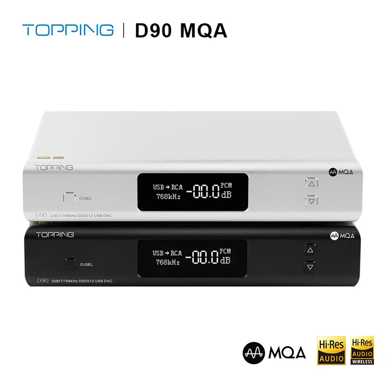 TOPPING D90 MQA HIFI AK4499 USB DAC полный сбалансированный Bluetooth 5 0 DSD512 CAR8675 LDAC Hi Res аудио Fi