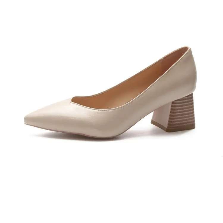 Туфли лодочки женские из экокожи высокий каблук 5 см заостренный носок без