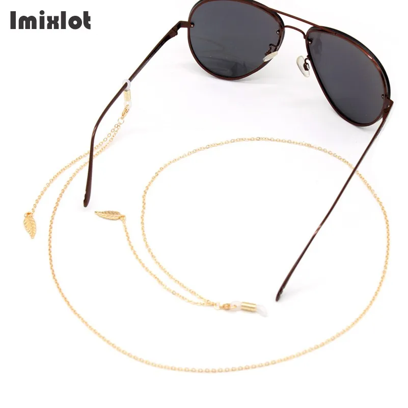 

Imixlot Sunglasses Masking Chains For Women Leaf Pendant Reading Eyeglass Chain Eyewear Metal Cord 2021 New Fashion Jewelry