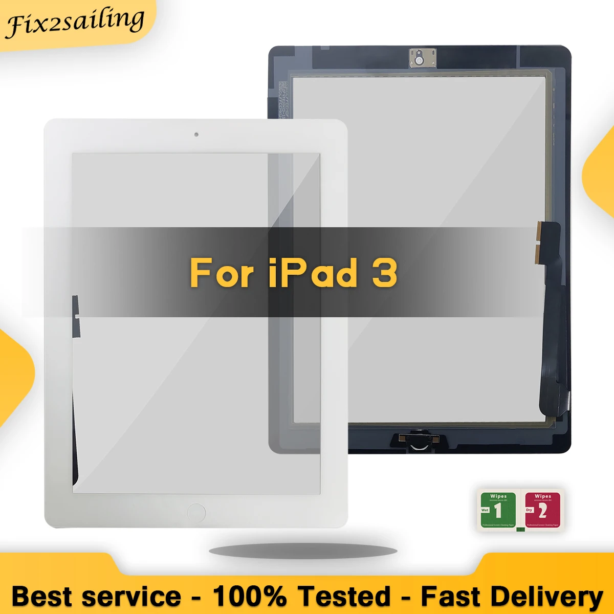 Новинка 100% сенсорный экран для iPad 3 A1403 A1416 A1430 стекло дигитайзер в сборе с/без