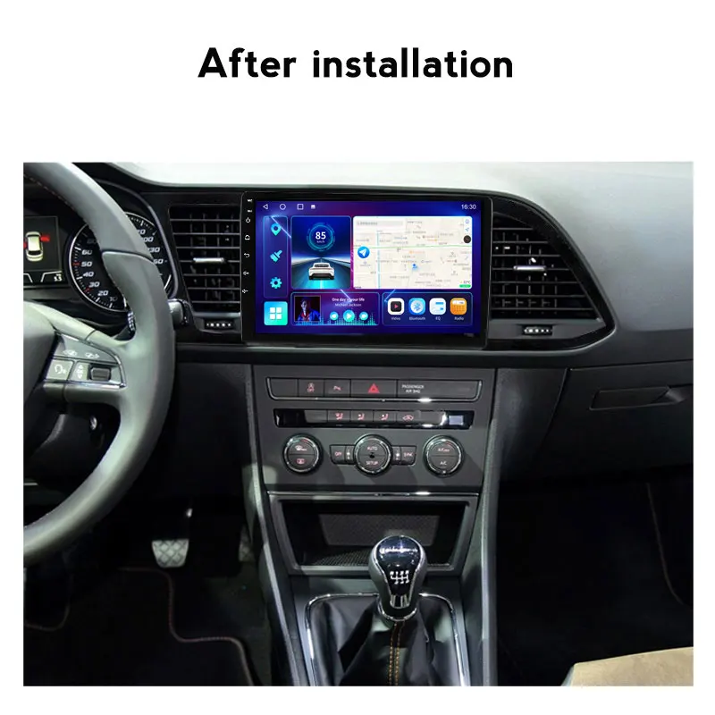 JUSTNAVI Android 10.0 Car Radio Player For Seat Leon MK3 2013 2014-2018 GPS DSP Carplay IPS OBD Multimedia Serero Auto 1280*720P - купить по