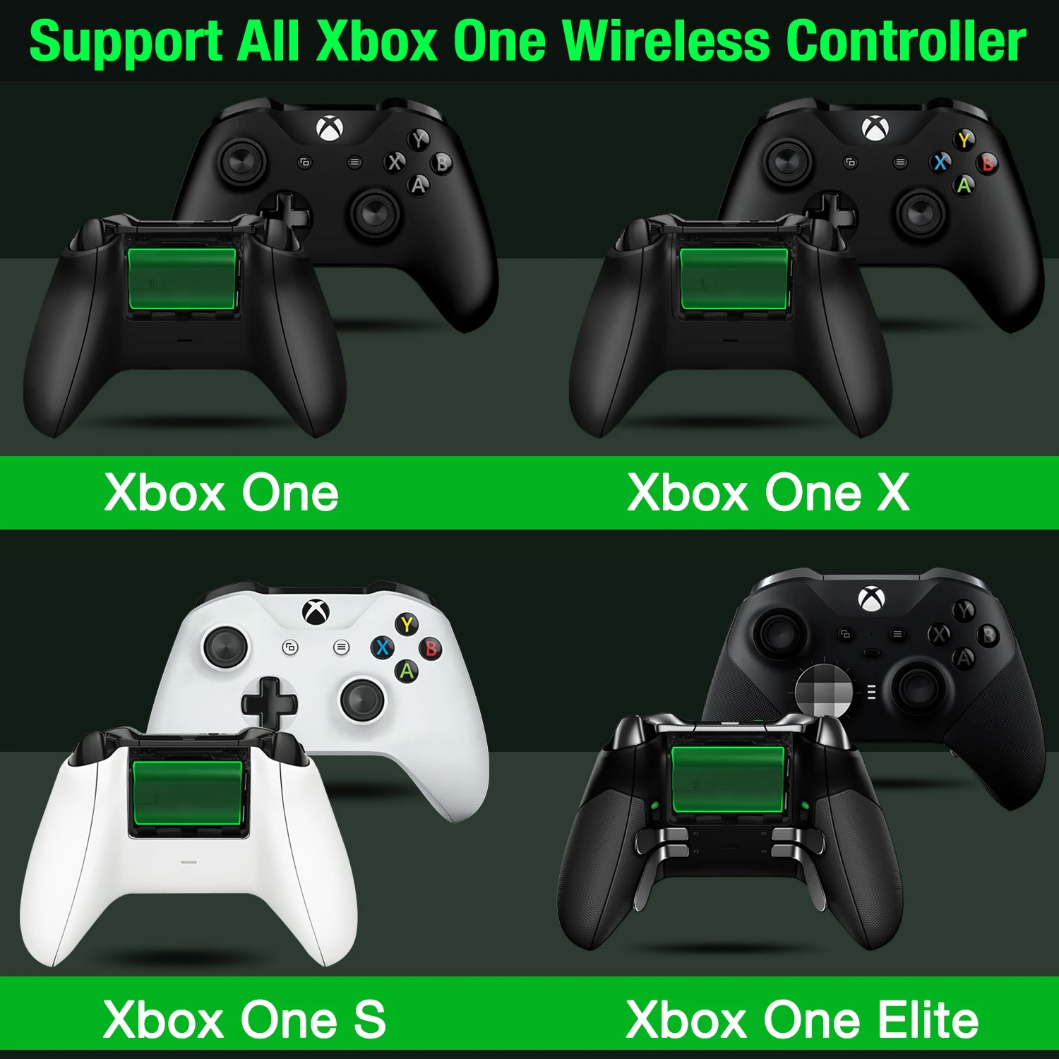 Комплект аккумуляторов 1200 мАч для Xbox One беспроводные геймпады аккумуляторная