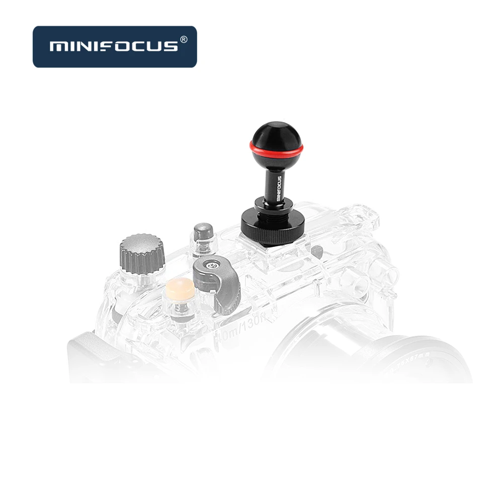 MINIFOCUS Cold Hot Shoe Ball Mount Arm Base Adapter Turnable for Diving Housing System Underwater Photography | Электроника