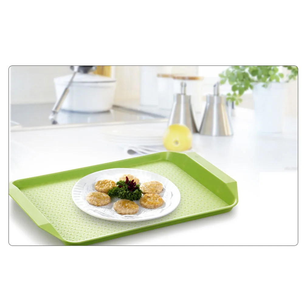 1pcs Food Tray Dinner Cafeteria Café Standard Service Rectangular Non-slip Surface 17-inch by 12-inch | Дом и сад