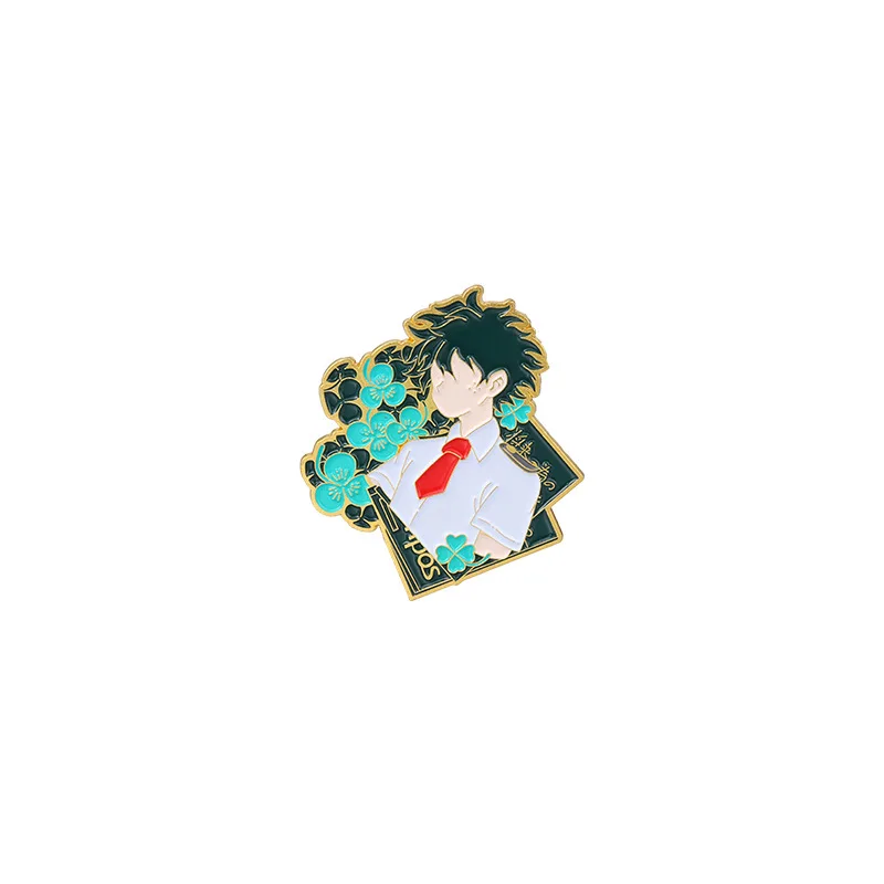 Металлический значок Boku No My Hero академия Todoroki Shoto Bakugou брошь из сплава реквизит