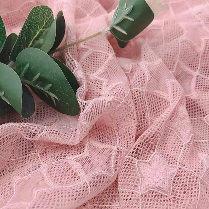 1 м/лот ширина 150 см новинка кружево вышивка в виде звезды тюль африканская ткань