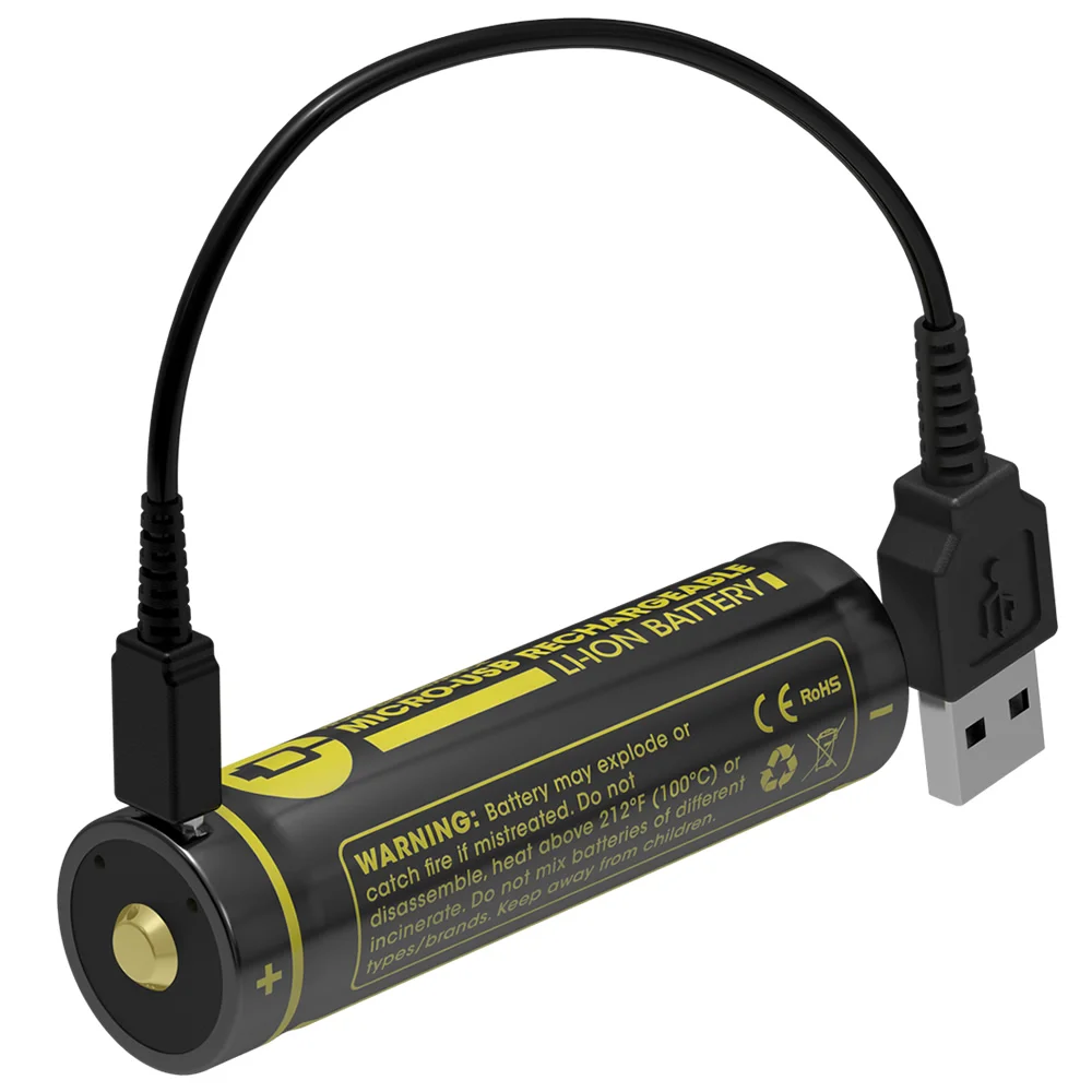 NITECORE NL1835R 3500 мА/ч Высокая производительность Встроенный Micro-USB зарядка Порты и
