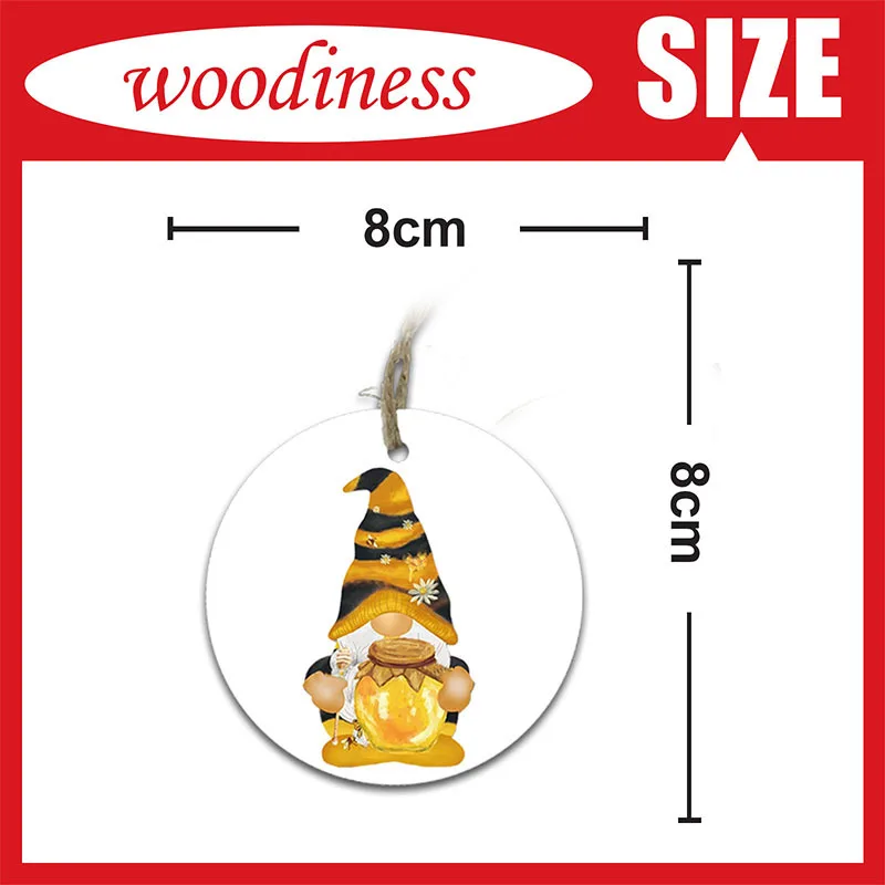 Подвеска деревянная в виде Санта-Клауса снеговика | Дом и сад