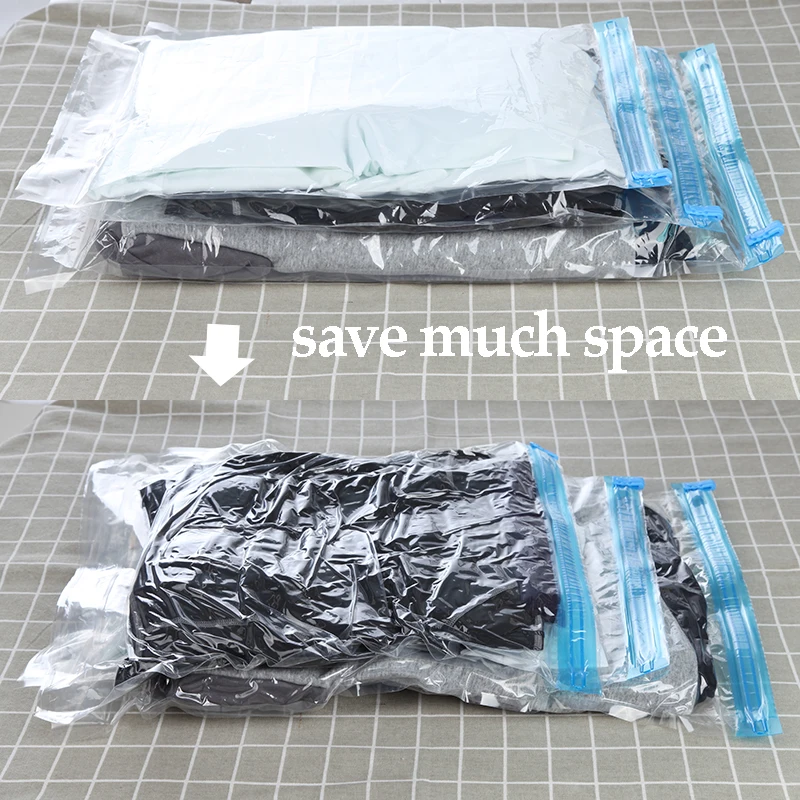 12/6 ручной закатывающиеся вакуумные компрессионные пакеты прозрачный Костюмы