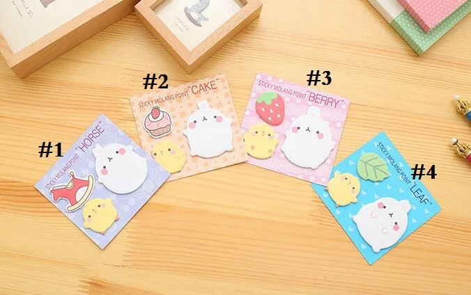 1 шт./лот MOLANG POINT Новинка Kawaii Potato Rabbit дизайн блокнот для записей сообщение Примечание подарок офисные школьные принадлежности