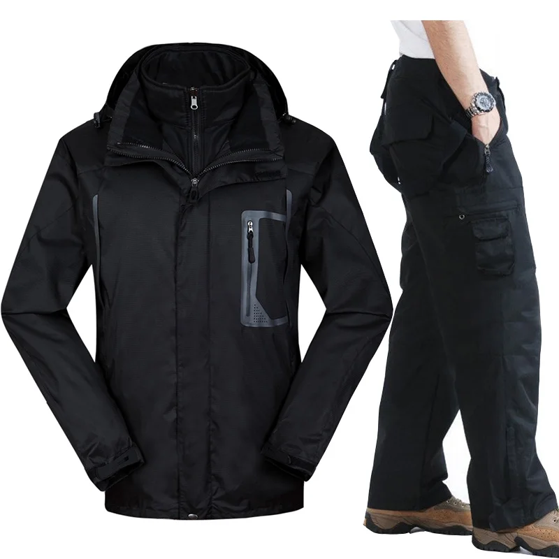 Профессиональный лыжный костюм для мужчин Зимний горный снег сноуборд куртка