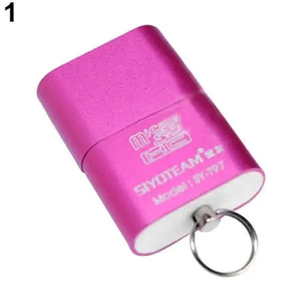 Кардридер портативный мини USB 2,0 micro sd tf t-flash адаптер флэш-накопитель для чтения карт памяти