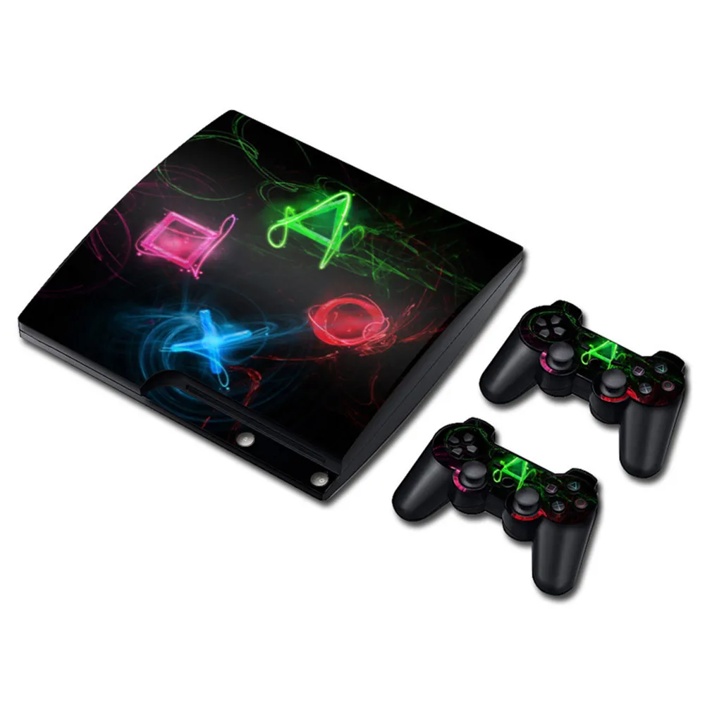 Камуфляжная консоль для ps3 slim Stickers 2 Cover Console controller | Электроника