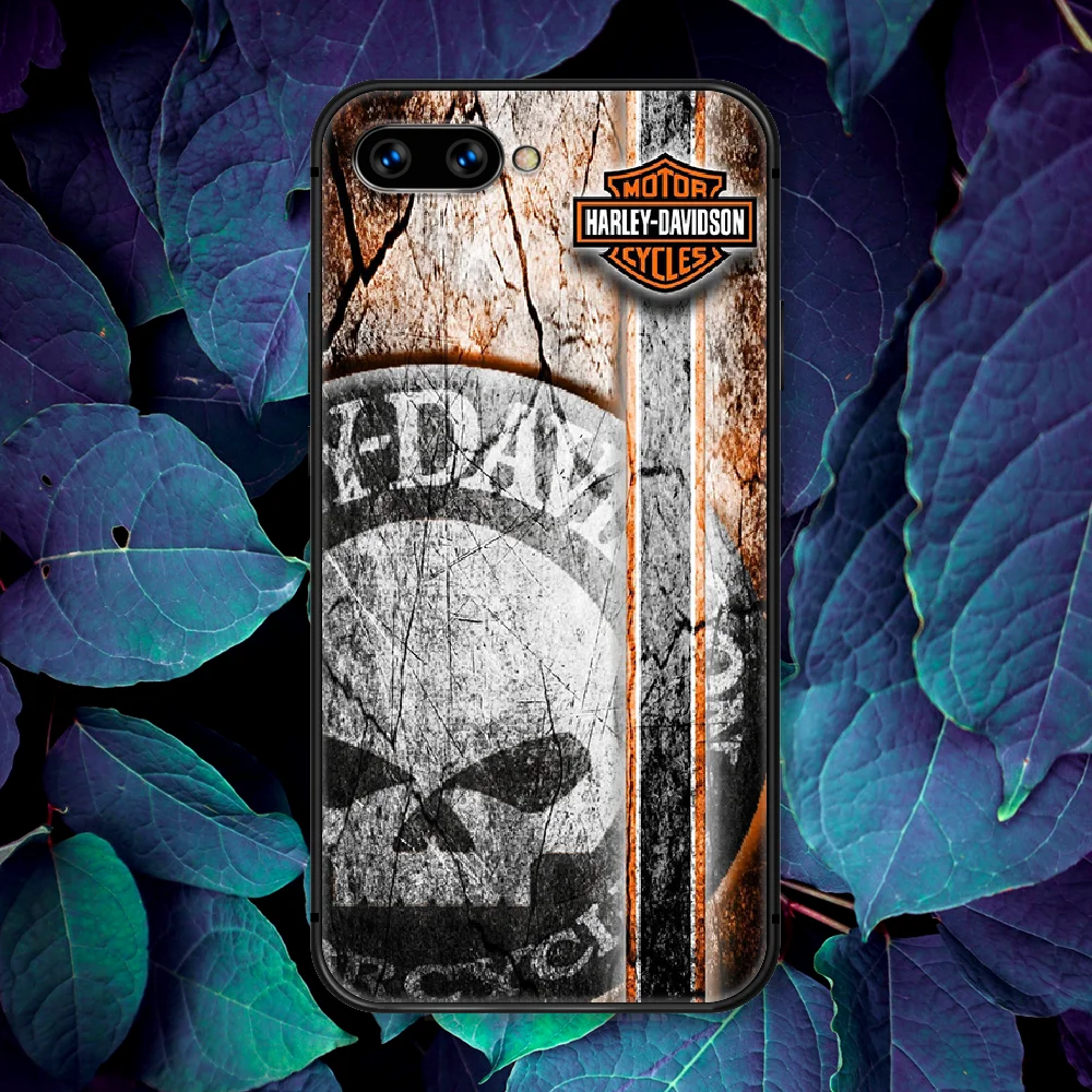 

Harley-Davidson Motorcycle Phone Case For Huawei Honor 6A 7A 7C 8 8A 8X 9 9X 10 10i 20 Lite Pro Play black Coque Silicone