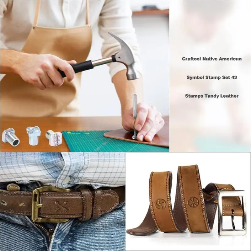 Инструмент для кожевенного ремесла штамп с символом из углеродистой стали набор