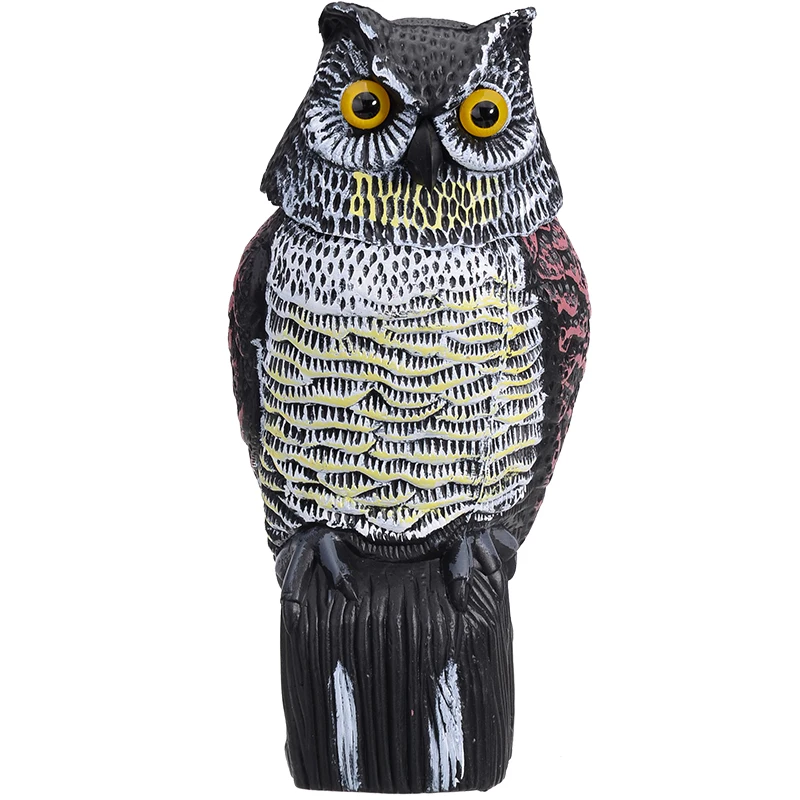 Реалистичная вращающаяся голова Mayitr приманка для защиты совы репеллент пугал