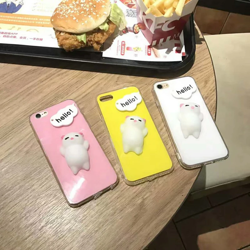 

3D Squishy Phone Cover For Huawei Ascend Mate SE 8 9 10 20 Lite Pro P8 P9 P10 P20 P30 Pro Lite Bags Mobile Cellphone Diy Cases