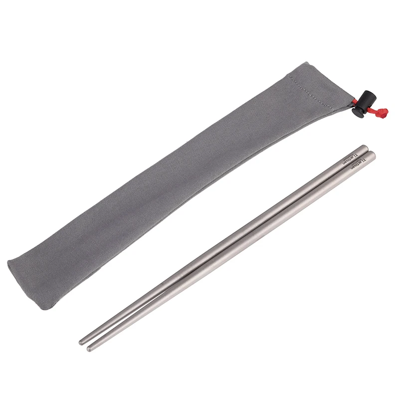 

Новое поступление, планшетофон Tiartisan диаметром 210 мм, диаметром 7 дюймов, с круглыми и полыми титановыми ручками, палочки для еды с чехлом для ...