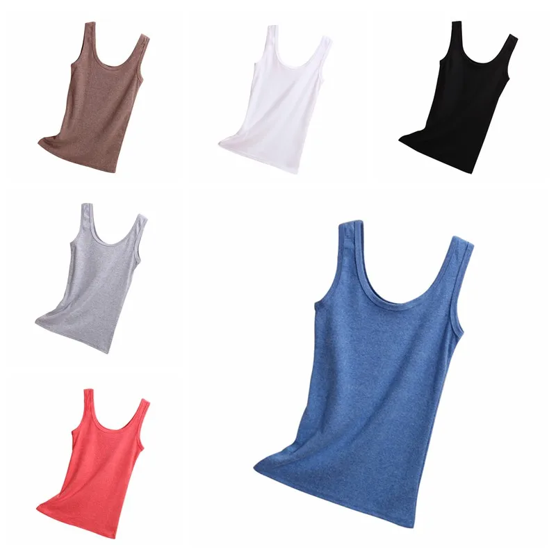 

Summer Style Soft Cotton Women Tank Top Fitness Sexy Sleeveless Sport T Shirt Elegant Lady Bottoming Tees
