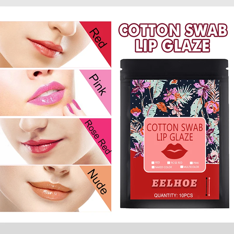 

10 шт., ватный тампон для губ