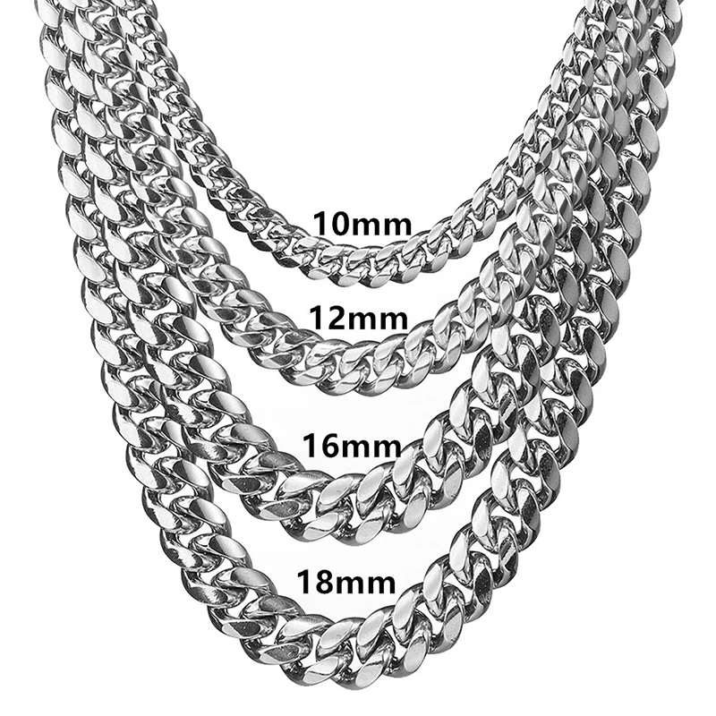 

Hip Hop Titanium Steel Necklace 210325-07