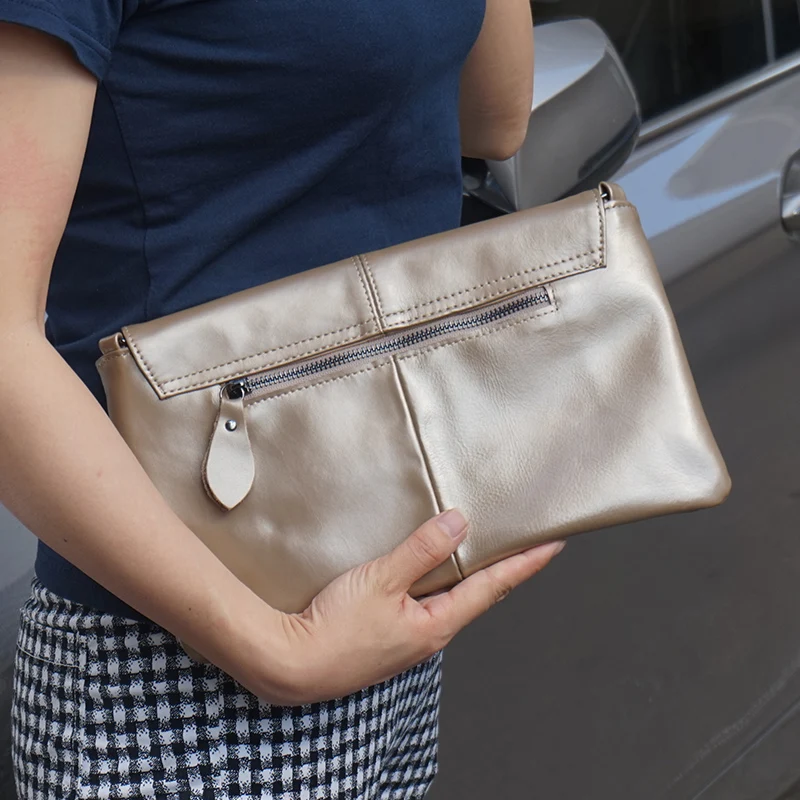 Женский клатч из натуральной кожи NIGEDU роскошная дизайнерская сумка мессенджер