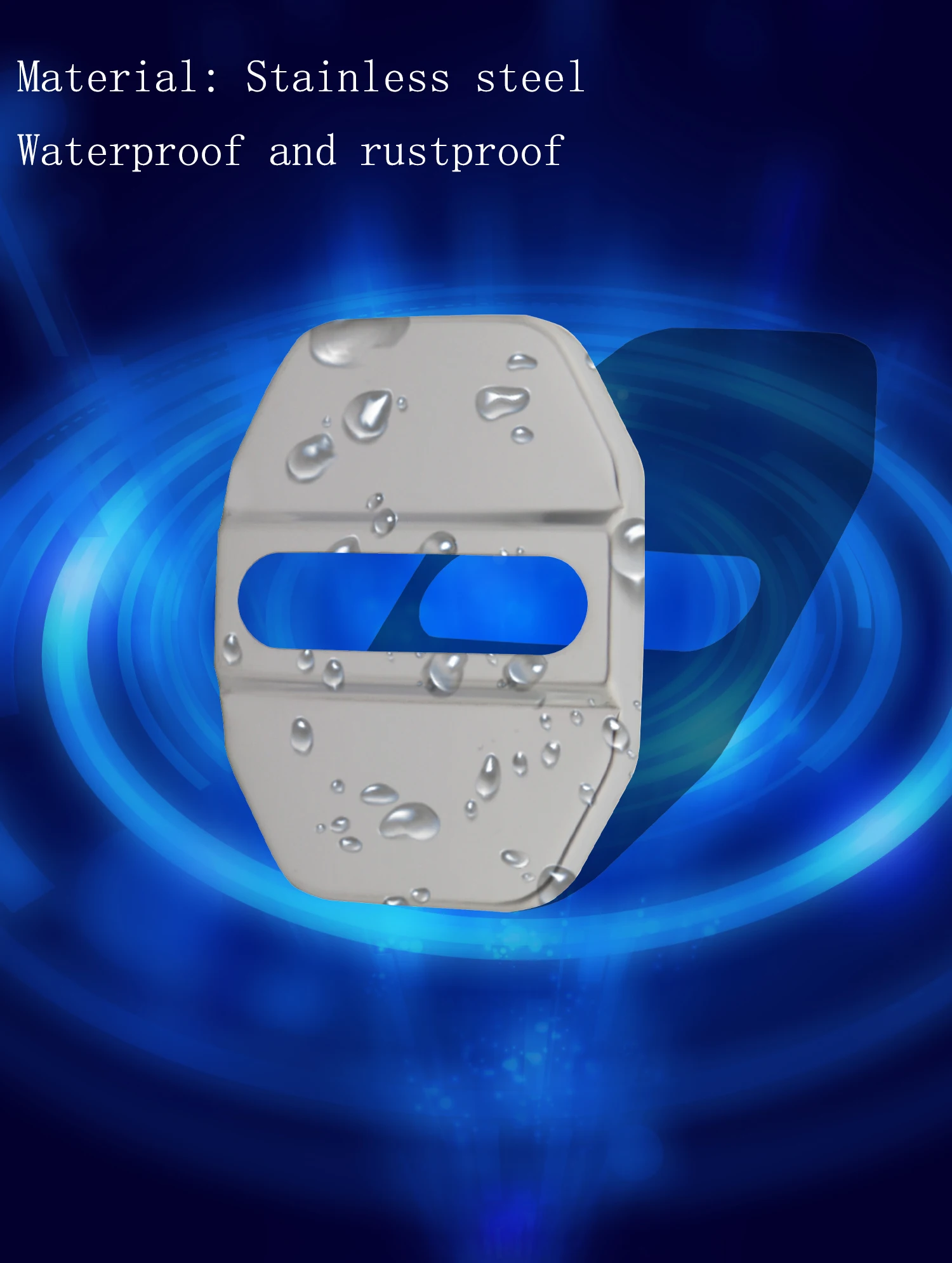 4 шт. серебристые защитные накладки на автомобильные дверные замки из