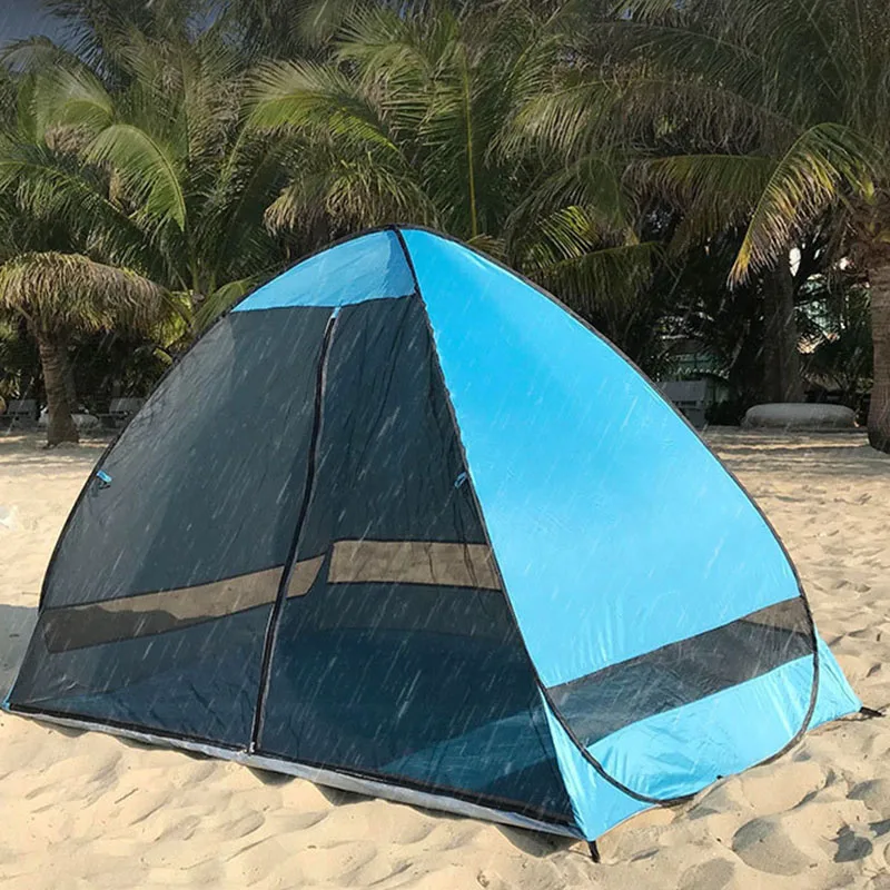 Anti-Mosquito Beach Shade Tent With Gauze UV Protection Automatically Camping Outdoor Portable Mesh Curtain | Спорт и развлечения