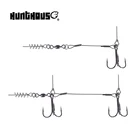 Охотничья рыболовная приманка с двойным крючком, Мягкая приманка, один крючок, двойной крючок, большая рыболовная снасть, мягкий шэд