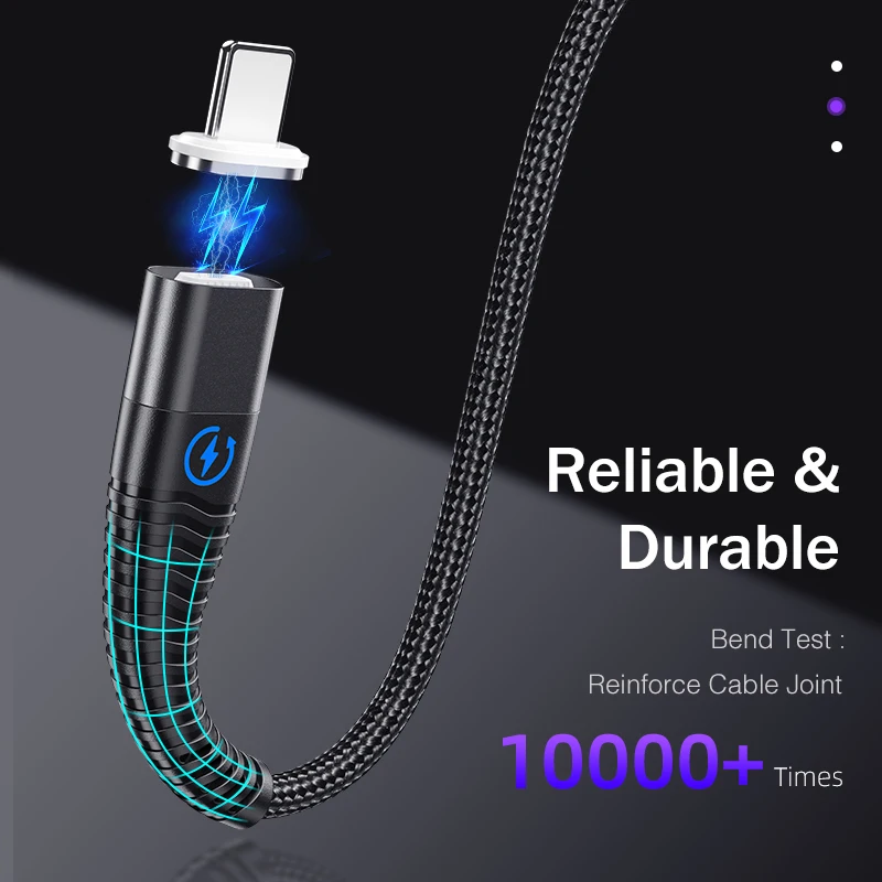 Магнитное зарядное устройство Usb со светодиодной подсветкой кабель для iphone 11 Pro Max