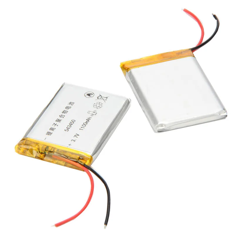 543450 3 7 V 1100mAh литиевая полимерная аккумуляторная батарея для MP3 MP4 DVD GPS навигатор