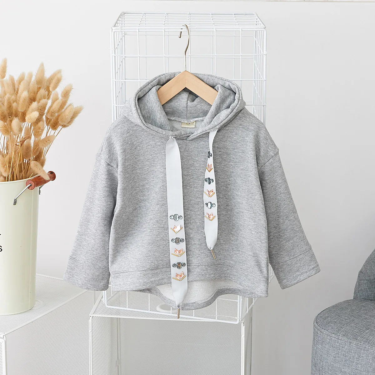 

2020 news Children's Fashion & Sports Suit Girls' Hooded Sweater + Harem Pants Two-Piece