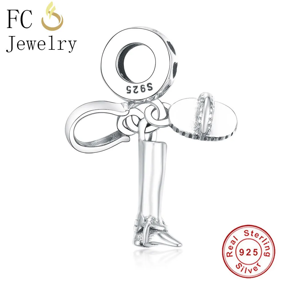 

FC Jewelry Fit Original Charms Bracelet Authentic 925 Sterling Silver Boots Horseshoe Beads Necklace Pendant For Women Berloque