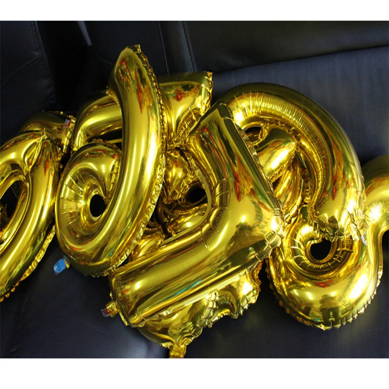 1 шт 16 дюймов фольга Количество Воздушные шары для свадьбы и дня рождения 2017 Новый