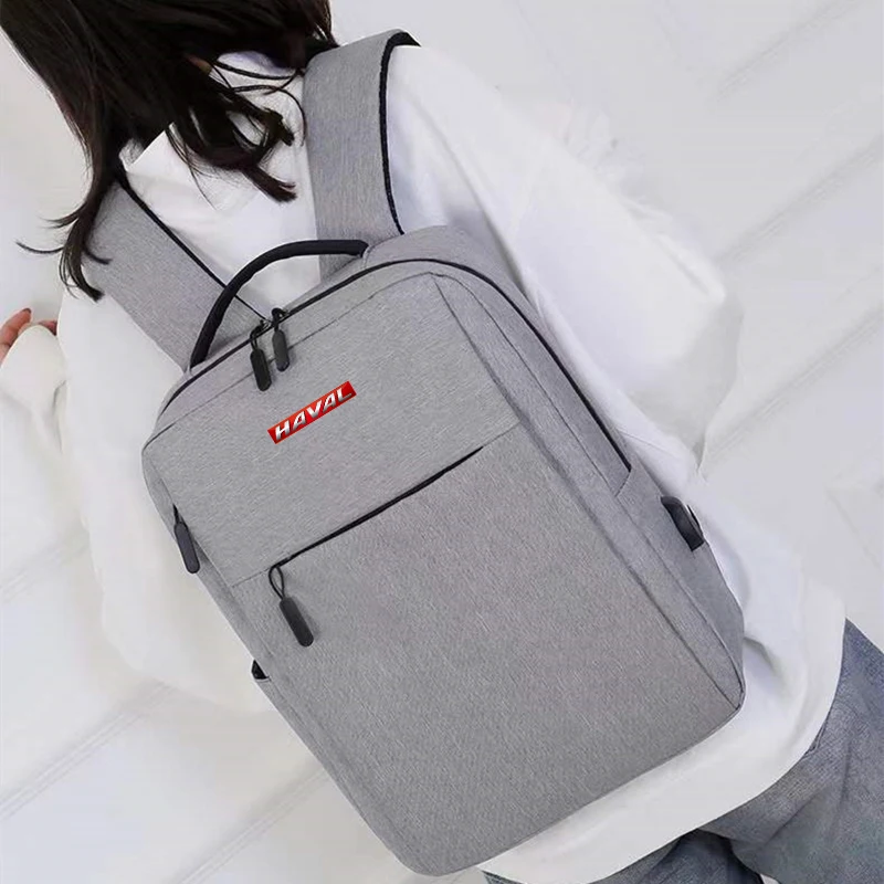 

For HAVAL Car Laptop USB Backpack School Bag Rucksack Anti Theft Men Backbag Travel Daypacks Women Leisure Backpack