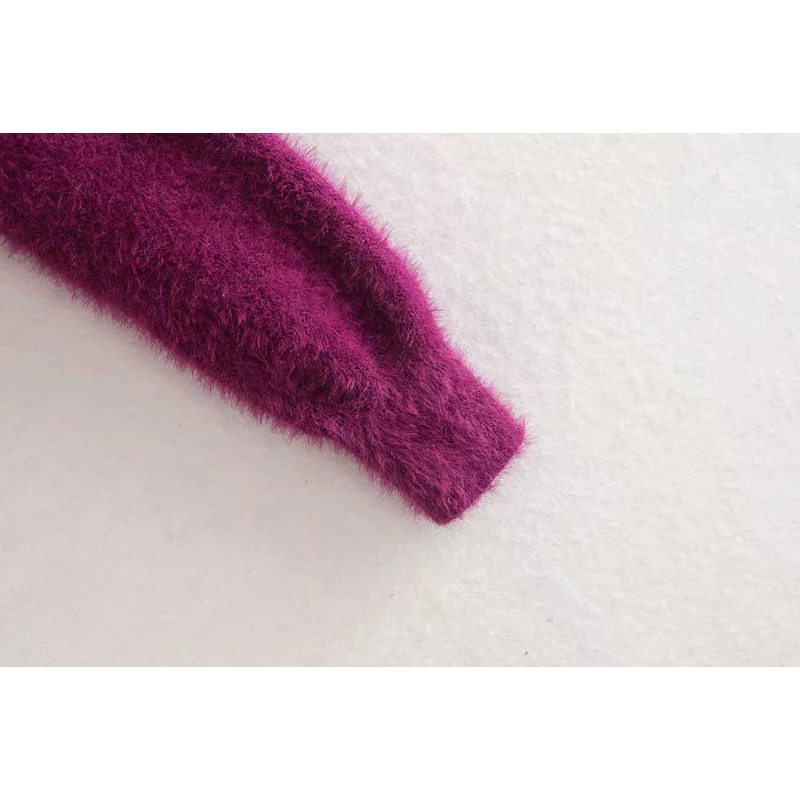 Женский зимний сексуальный свитер на одно плечо из искусственного меха 2019 Модные